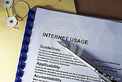 Internet usage Stock Photo