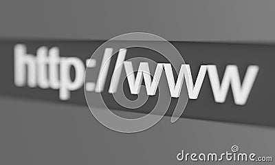 Internet web address http www Stock Photo