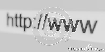 Internet web address http www Stock Photo