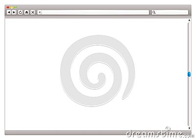 Internet web browser slider Vector Illustration