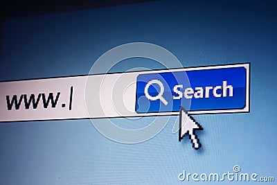 internet web search Stock Photo