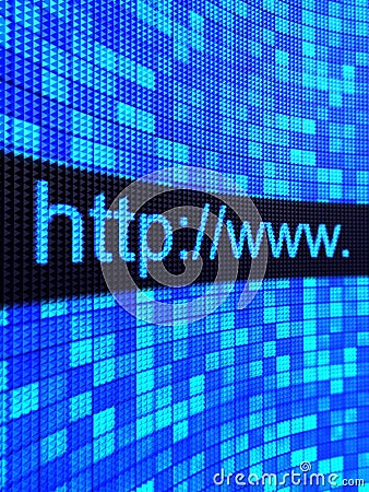 Internet Website Stock Photo