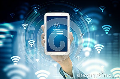 Internet Wifi Concept Stock Photo