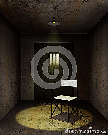 Interrogation room Stock Photo