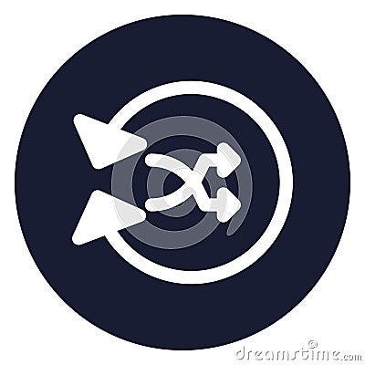 intersecting arrows, exchange Isolated Vector Icon which can be easily modified or edited Vector Illustration