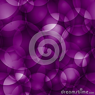 Intersecting dark eggplant circles and balls. Vector Illustration