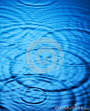 Intersecting Ripples Water Stock Photo