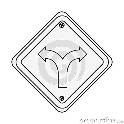 Intersection traffic signal icon Vector Illustration