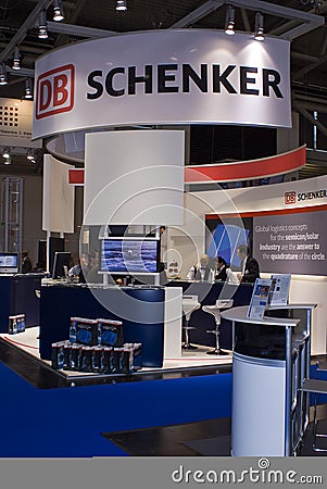 Intersolar 2009 -DB SCHENKER Booth 2 Editorial Stock Photo