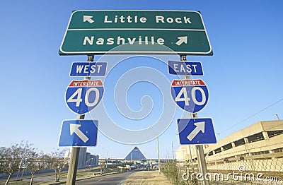 Interstate Highway 75 North and South Editorial Stock Photo