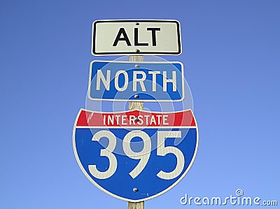 Interstate Highway Sign Stock Photo