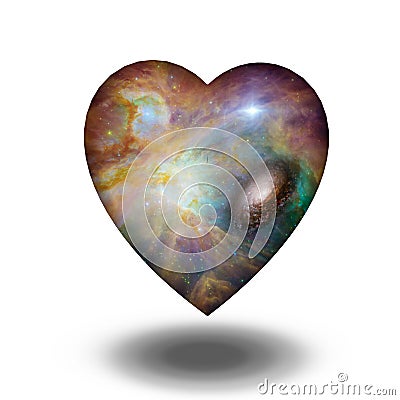 Interstellar Heart Stock Photo