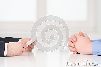 Interview. Stock Photo