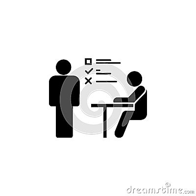 interview, job icon. Simple glyph vector of business set for UI and UX, website or mobile application Stock Photo
