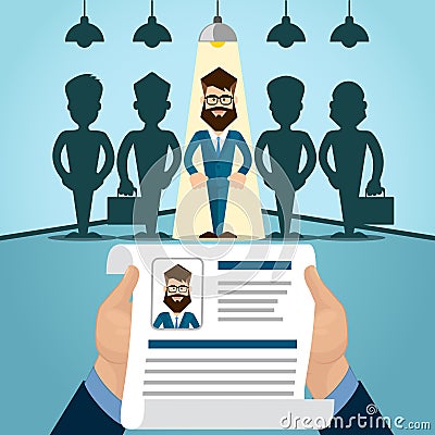 Interview Job Vector Illustration