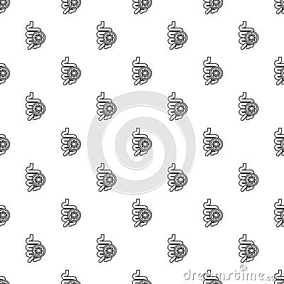 Intestine virus pattern vector seamless Vector Illustration