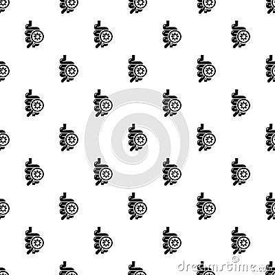 Intestine virus pattern vector seamless Vector Illustration