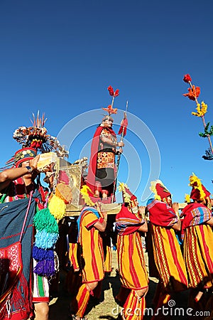 Inti Raymi celebration in Cusco, Peru Editorial Stock Photo