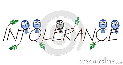 Intolerance Vector Illustration