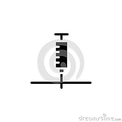 Intradermal injection icon web design in vector Vector Illustration