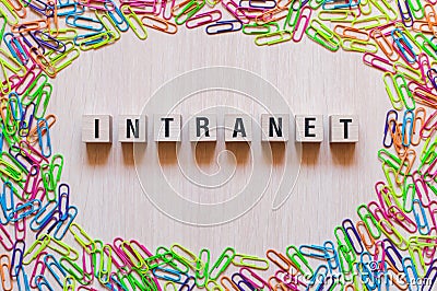 Intranet word concept Stock Photo