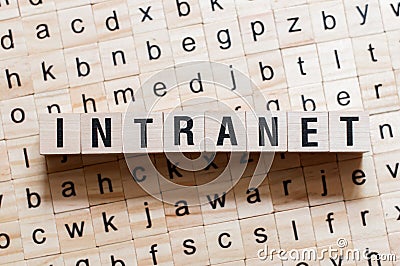 Intranet word concept Stock Photo