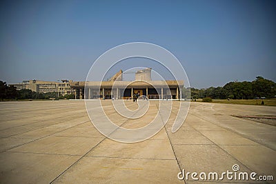 Intricacy and asymmetry at Vijay Vilas Palace, Bhuj Stock Photo