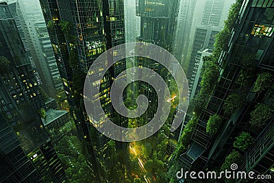 Intricate Architecture city scale. Generate Ai Stock Photo