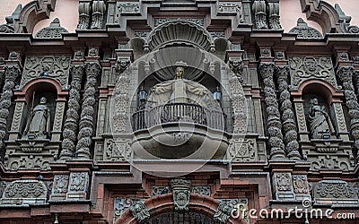 Catholic church Iglesia de La Merced in Lima, Peru Stock Photo