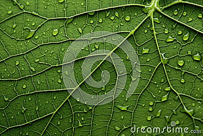 intricate detail of a leafs surface Stock Photo