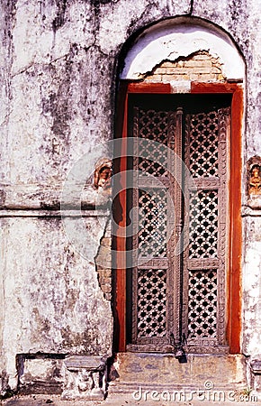 Indian Doorway Stock Photo