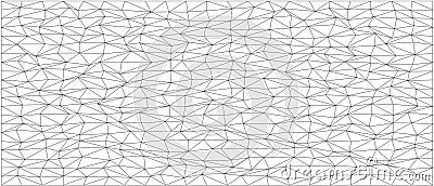 Intricate geometric chaos pattern - abstract network design for modern backgrounds and texture applications Vector Illustration