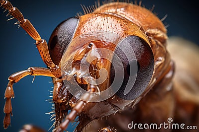 Intricate Macro closeup termite. Generate Ai Stock Photo