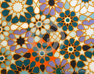 Intricate mosaic pattern Stock Photo