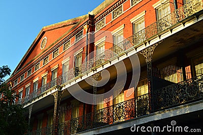 Intricate and ornate iron railings Editorial Stock Photo