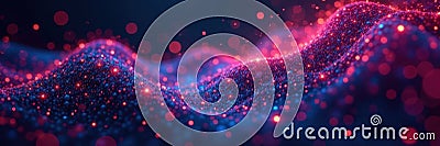 Intricate particle lines weave intricate digital mesh , science, background Stock Photo