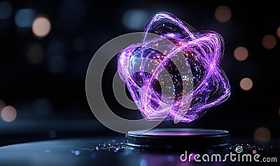 Bloch Sphere with Quantum Computational Dynamics Stock Photo