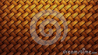 Intricately Detailed Woven Gold Background With Mesh Pattern Stock Photo