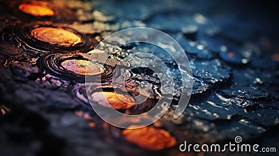 Textured Elegance: Grooves on an Abstract Canvas Stock Photo