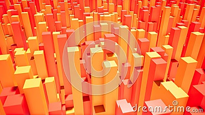 Introduzione arancio e rossa delle scatole per il video royalty illustrazione gratis Introduzione arancio e rossa delle scatole per il video royalty illustrazione gratis