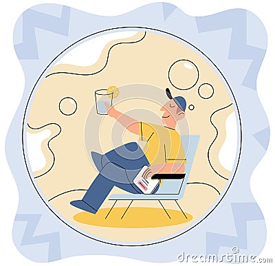 Introvert. Being introverted does not equate to being sociopath it simply means having different social preferences Vector Illustration