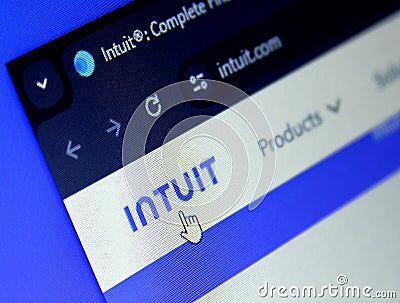 Intuit company logo Editorial Stock Photo