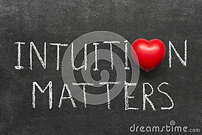 Intuition matters Stock Photo