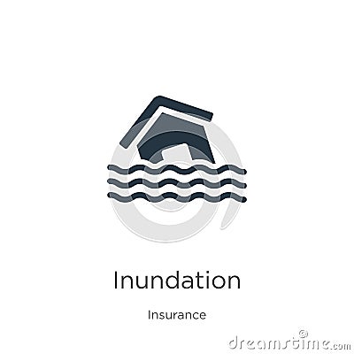 Inundation icon vector. Trendy flat inundation icon from insurance collection isolated on white background. Vector illustration Vector Illustration