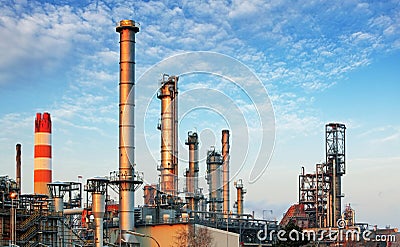 Inustry - Oil Refinery, Petrochemical plant Stock Photo