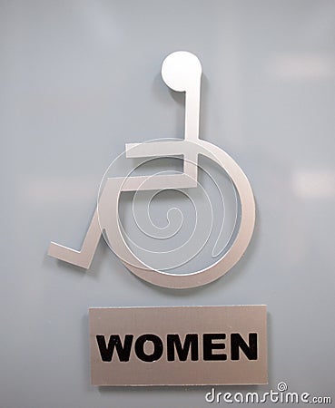 Invalid persons sign Stock Photo