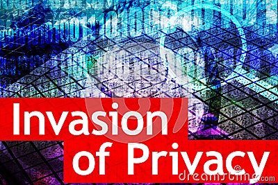 Invasion of Privacy Stock Photo