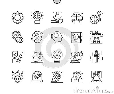 Invention. Start of work. Brainstorm and New idea. Vector Illustration