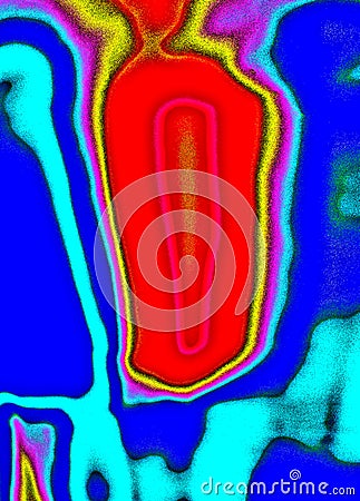 Surreal Inventive Abstract expression of colored structures Stock Photo