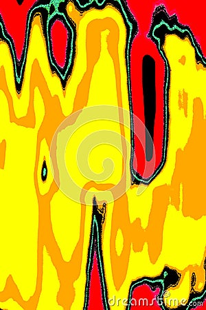 Surreal Inventive Abstract expression of colored structures Stock Photo